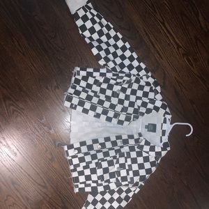 checkered jacket